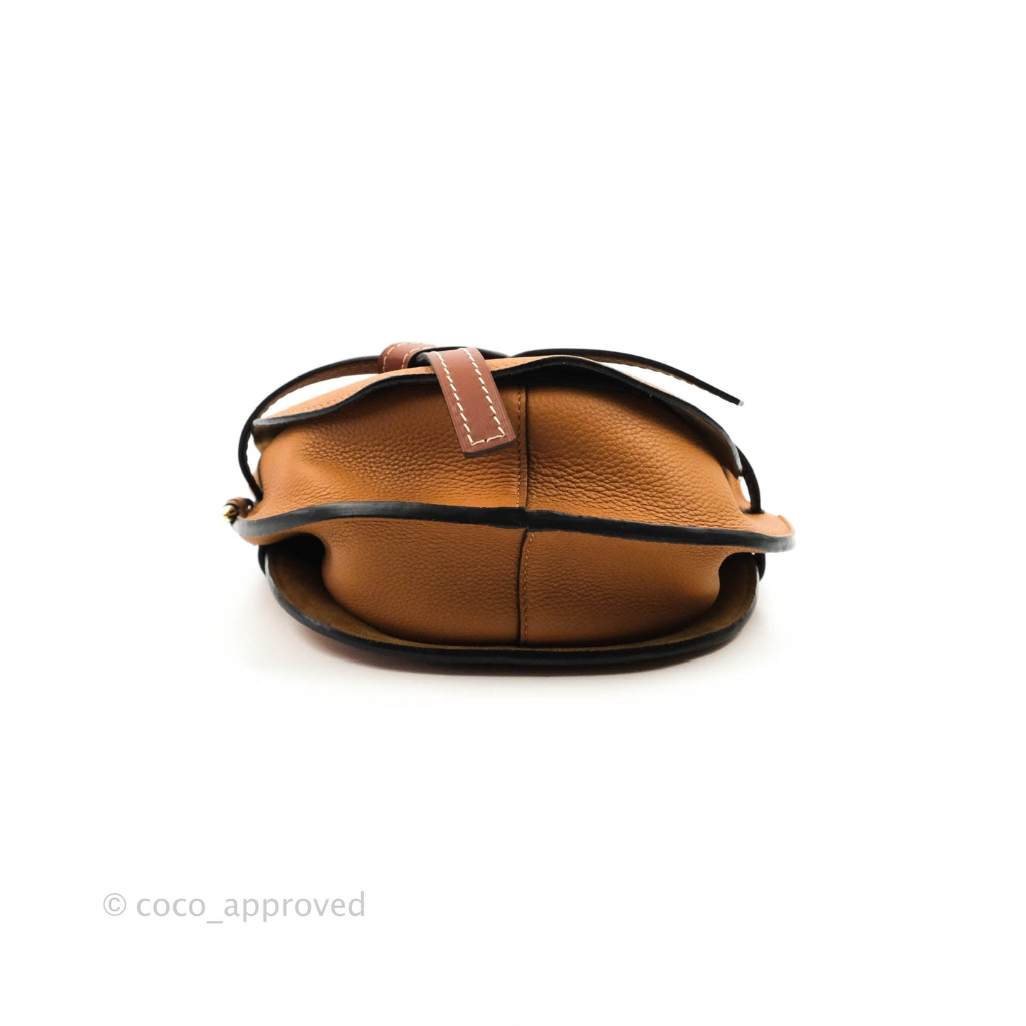 Loewe Small Gate Bag Light Caramel/Pecan Grained Calfskin