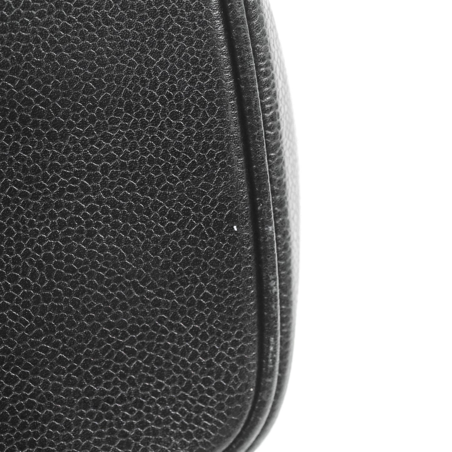 Chanel Vintage Vanity Case Black Caviar Gold Hardware