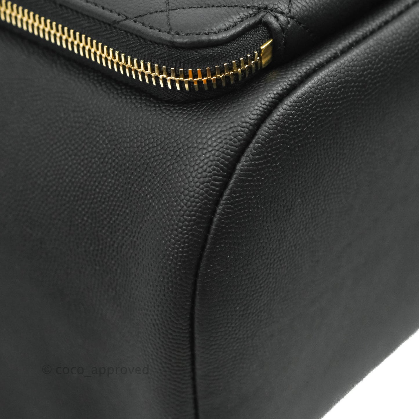Chanel Quilted Business Affinity Backpack Black Caviar Gold Hardware