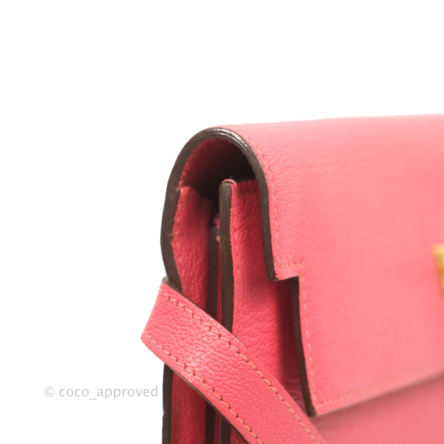 Hermès Kelly Wallet Rose Lipstick Chevre Gold Hardware