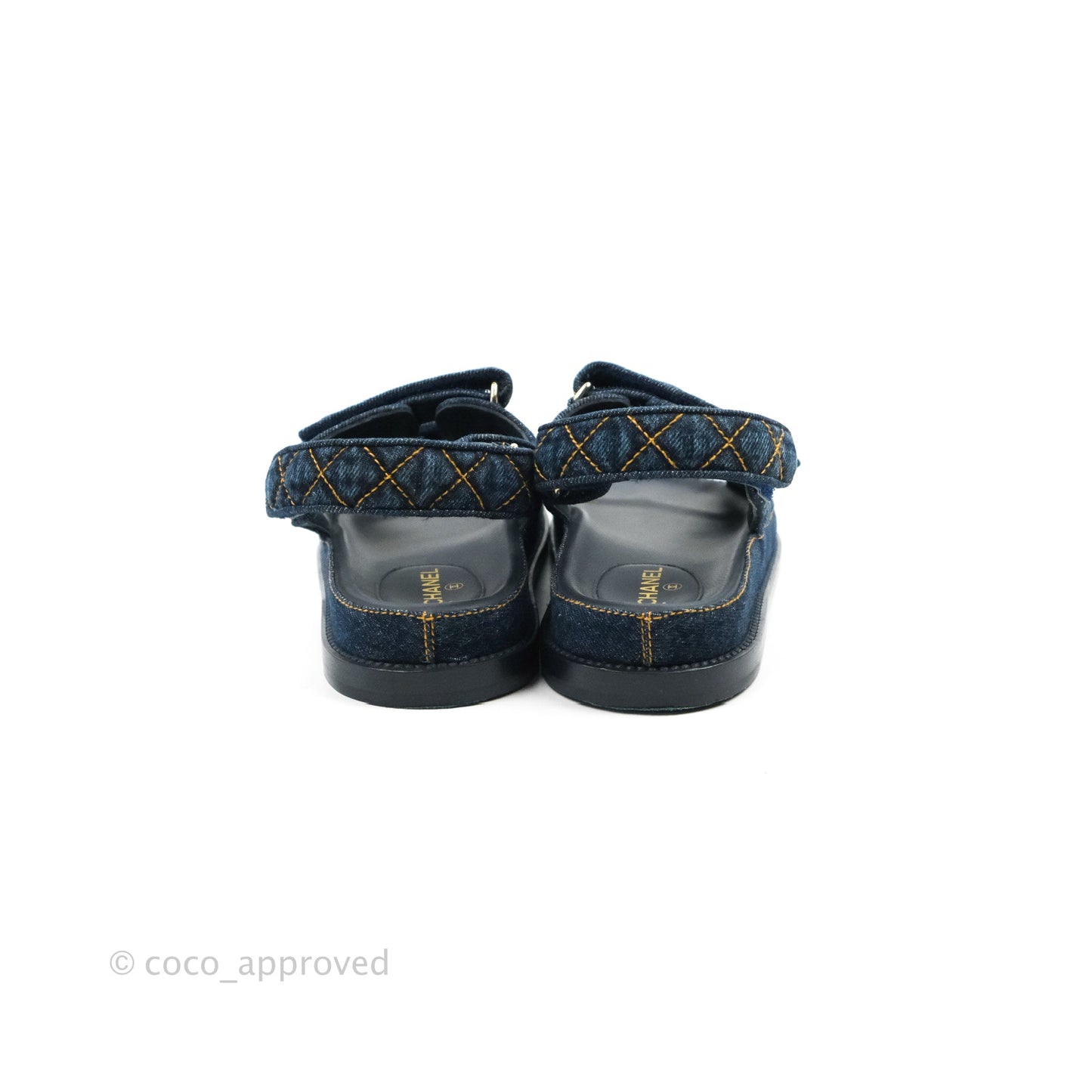 Chanel Denim Dad Sandals Size 38.5