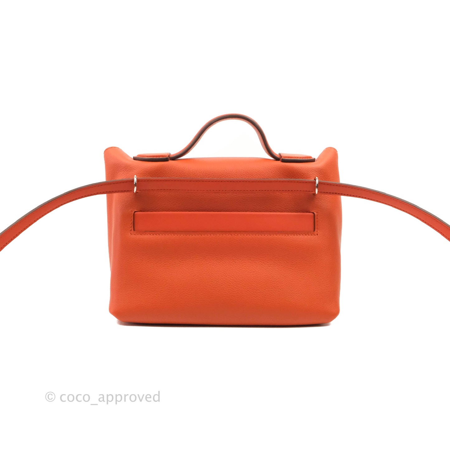 Hermès 24/24 21 Mini Terre Battue Palladium Hardware