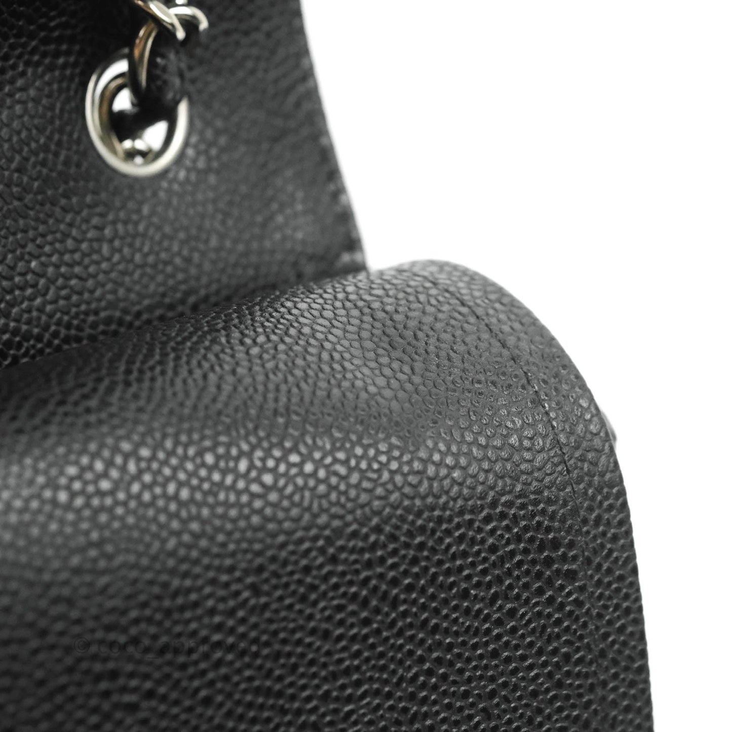 Chanel Jumbo Double Flap Black Caviar Silver Hardware⁣⁣
