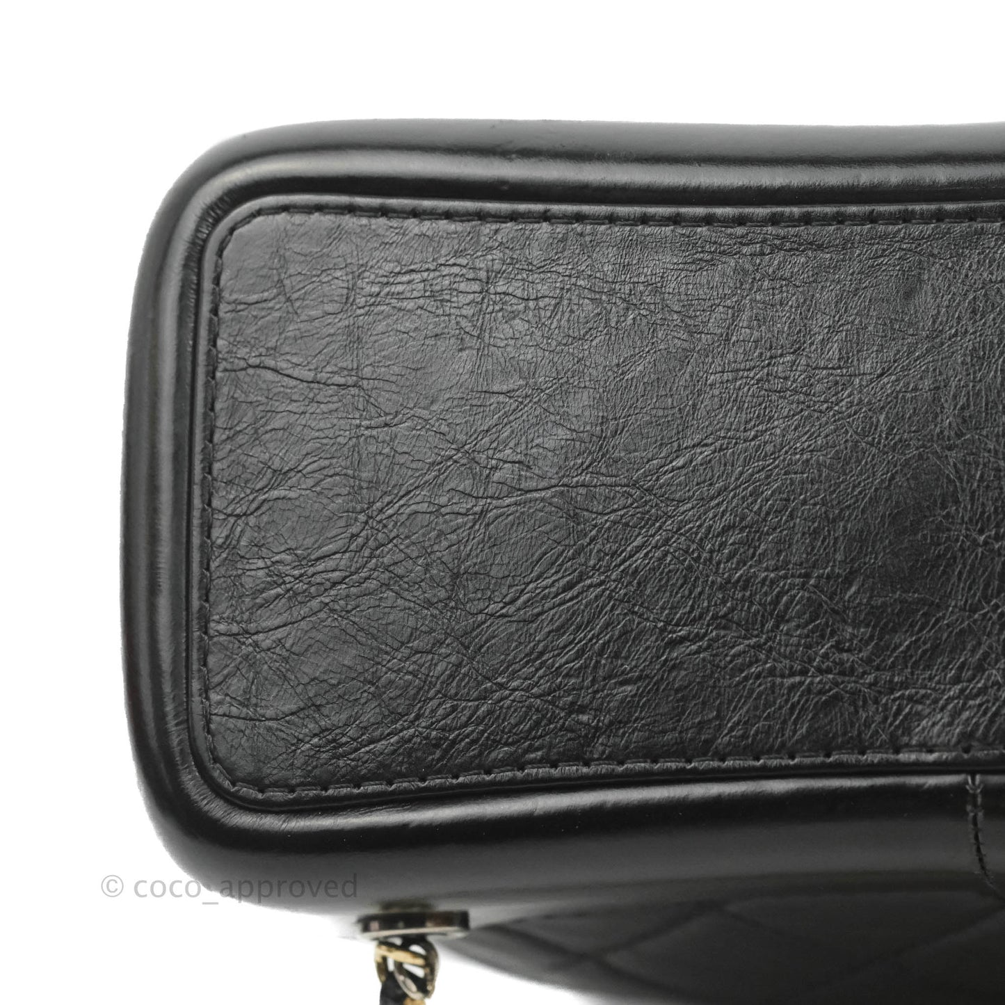 Chanel Small Gabrielle Backpack Black Aged Calfskin