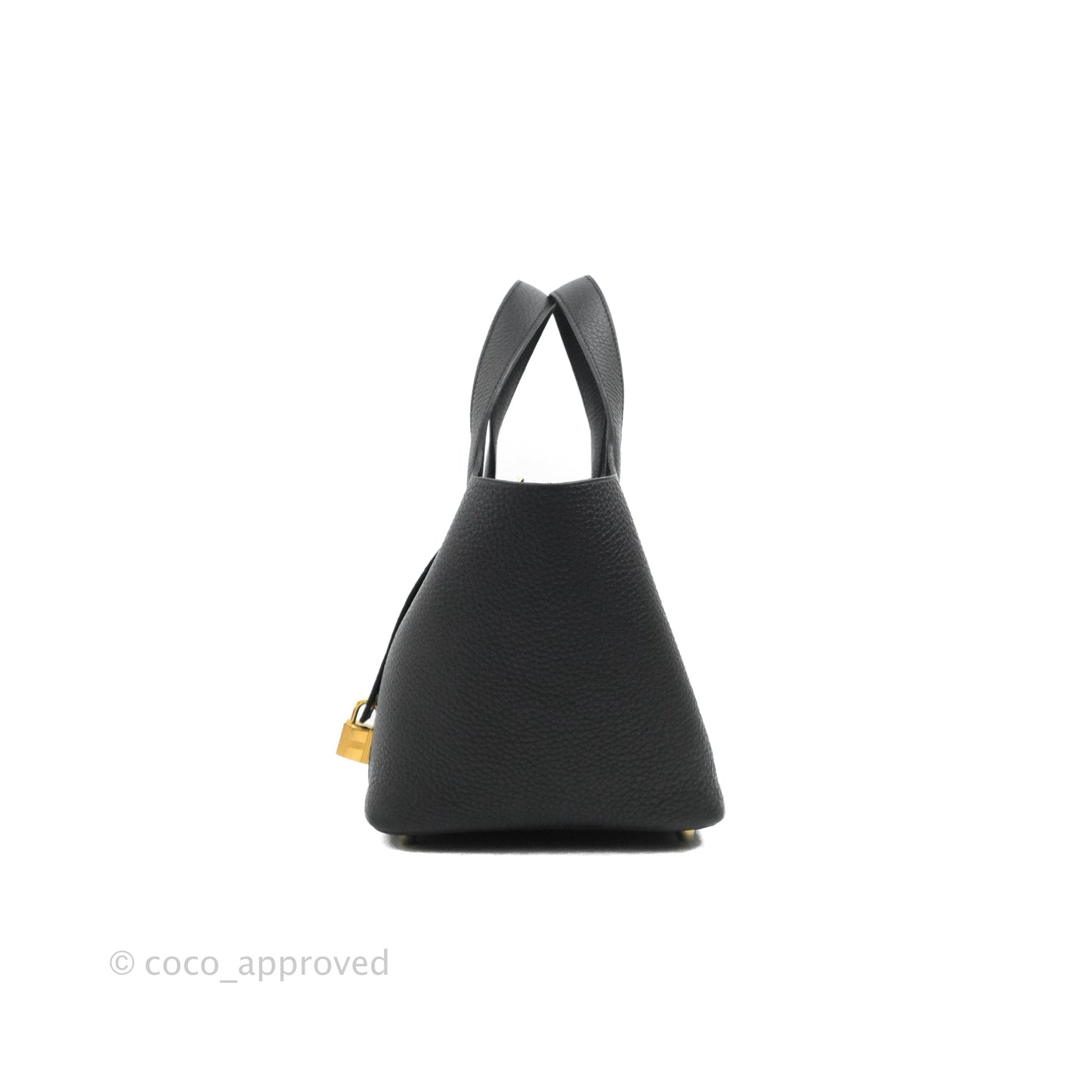 Hermès Picotin Lock 18 Black Clemence Gold Hardware