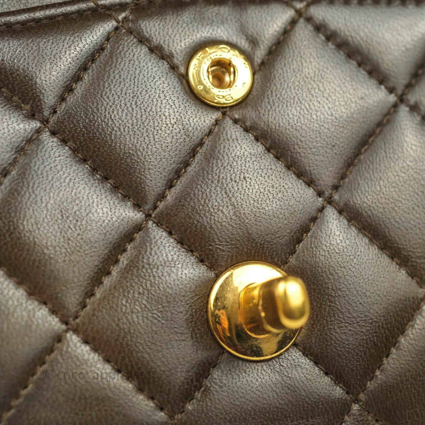 Chanel Classic Vintage Small Flap Brown Lambskin 24K Gold Hardware