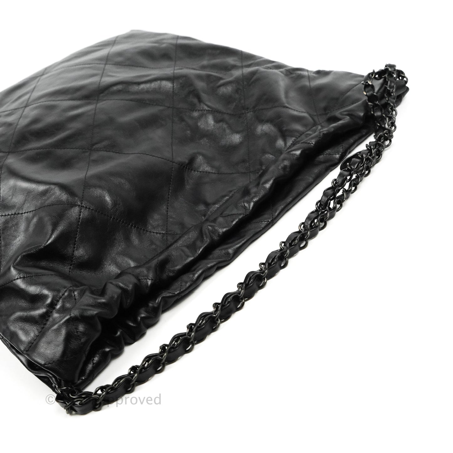 Chanel 22 Bag Black Calfskin So Black Hardware