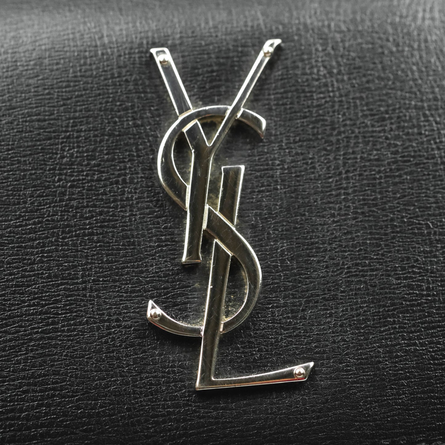 Saint Laurent Sunset Medium Black Calfskin Silver Hardware