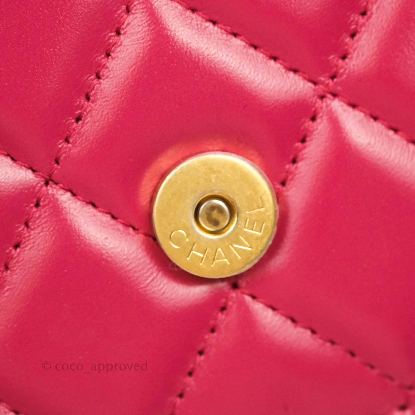 Chanel Quilted Perfect Fit Adjustable Wallet On Chain WOC Pink Calfskin Aged Gold Hardware