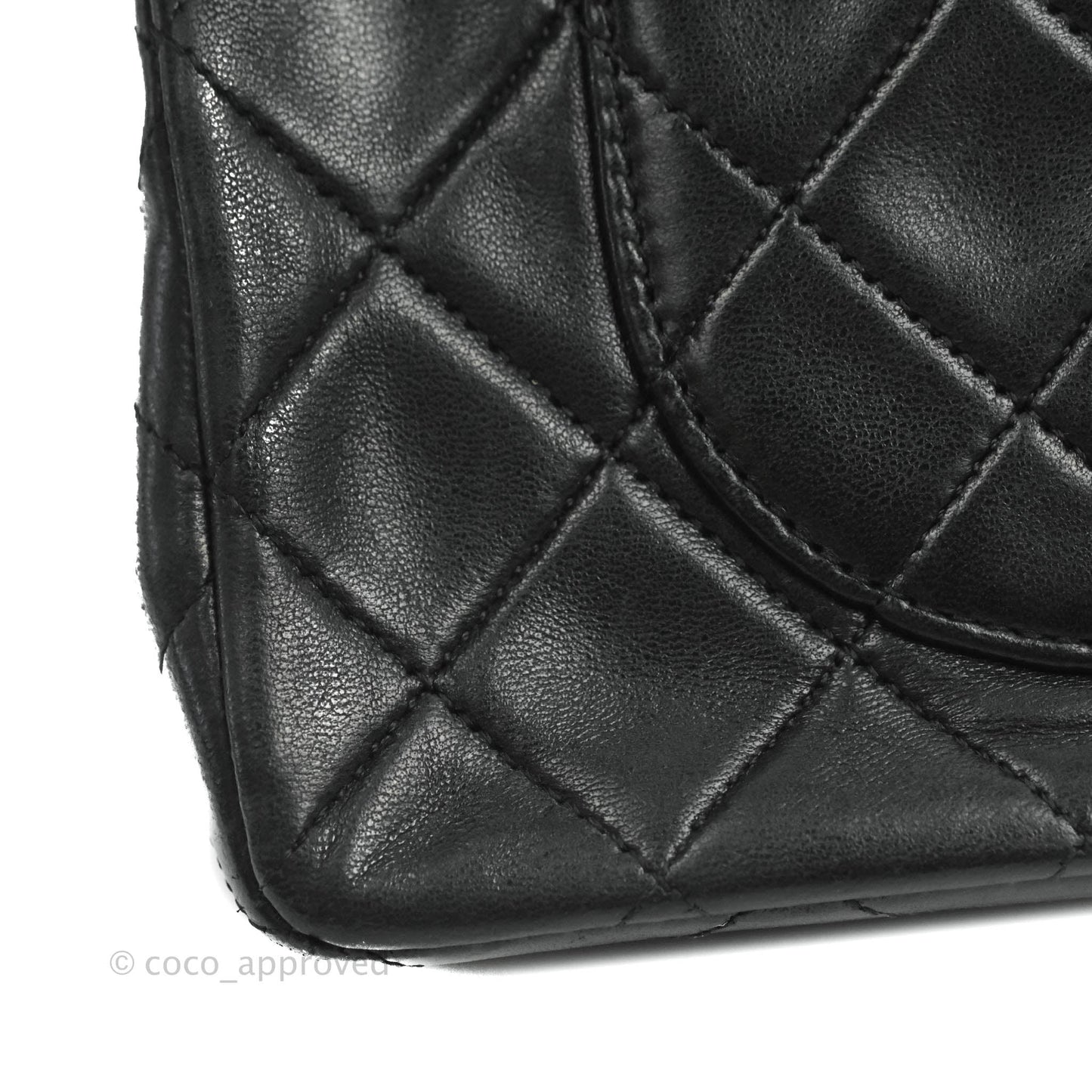 Chanel Vintage Classic Small S/M Flap Black Lambskin 24K Gold Hardware