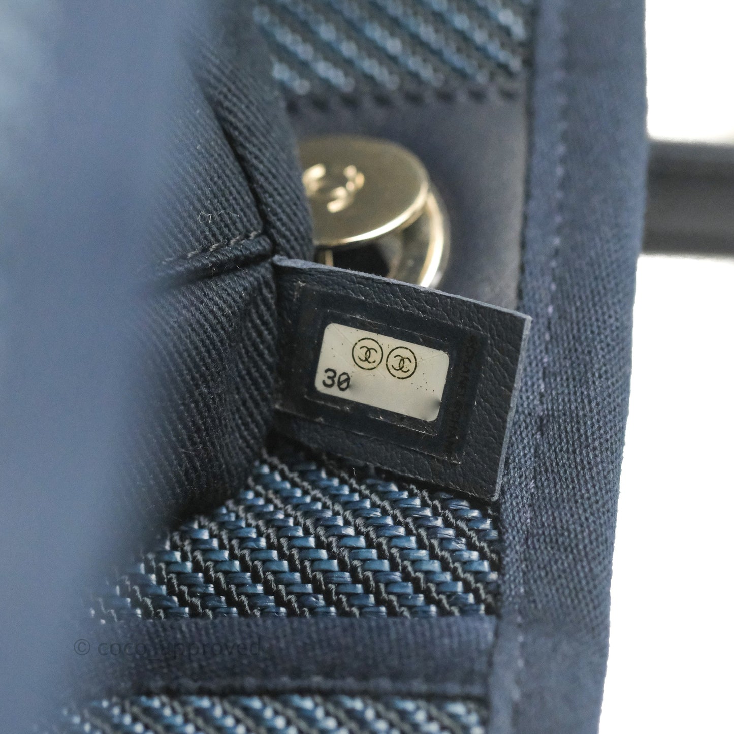 Chanel Canvas Deauville Medium Navy