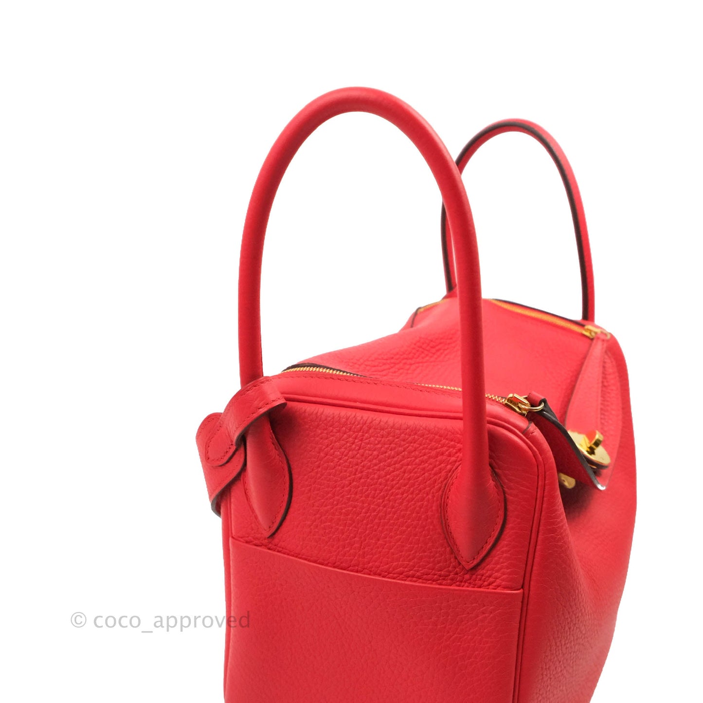 Hermès Lindy 26 Rouge de Coeur Clemence Gold Hardware