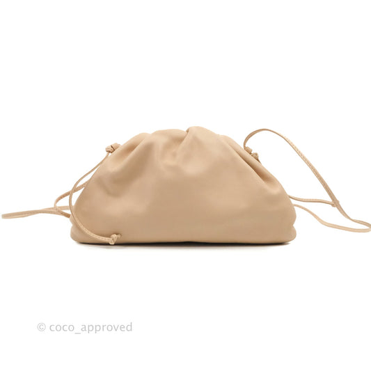 Bottega Veneta Butter Calfskin The Mini Pouch Bordeaux Nude