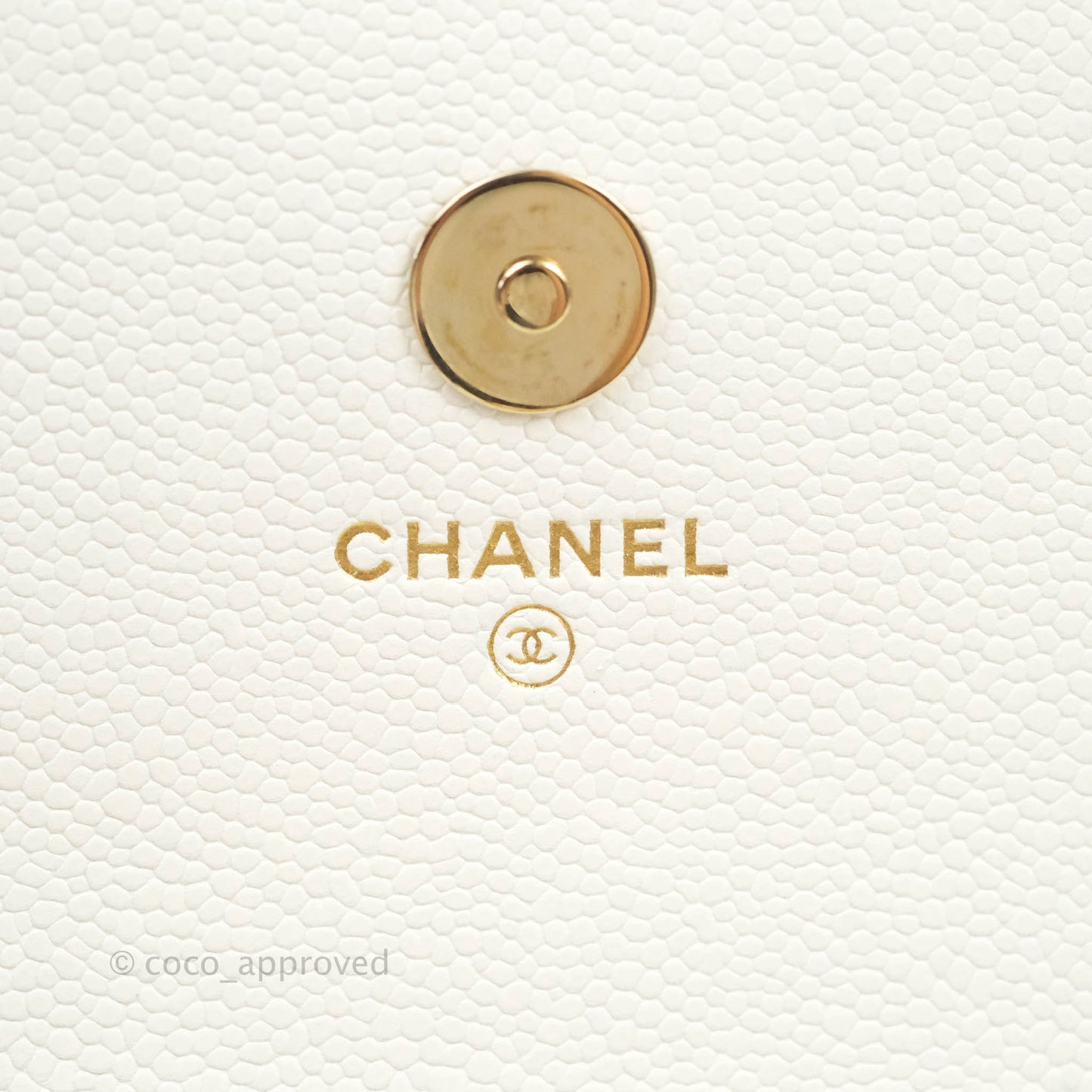 Chanel Business Affinity Clutch With Chain White Caviar Gold Hardware