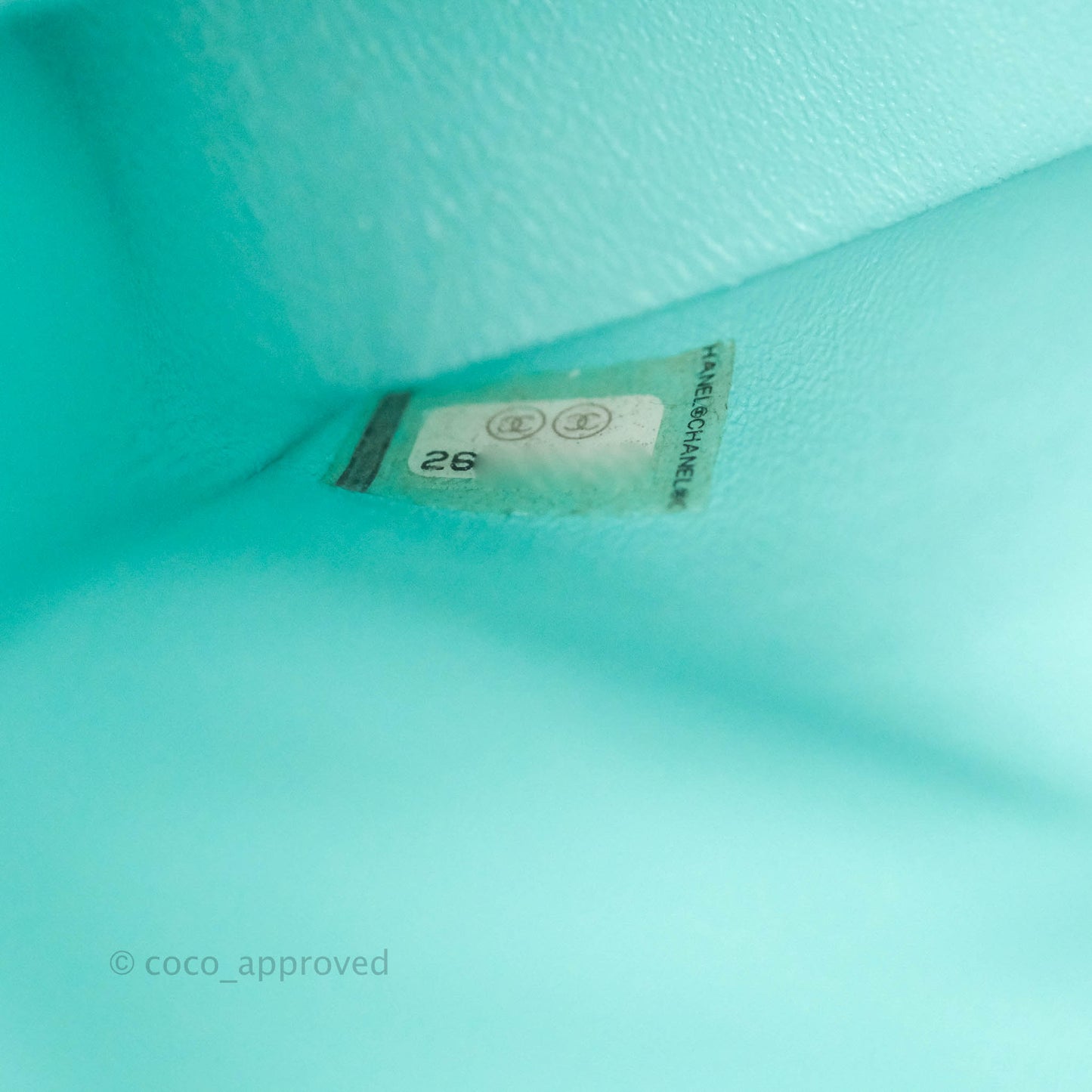 Chanel Classic M/L Medium Flap Quilted Tiffany Blue Caviar Gold Hardware