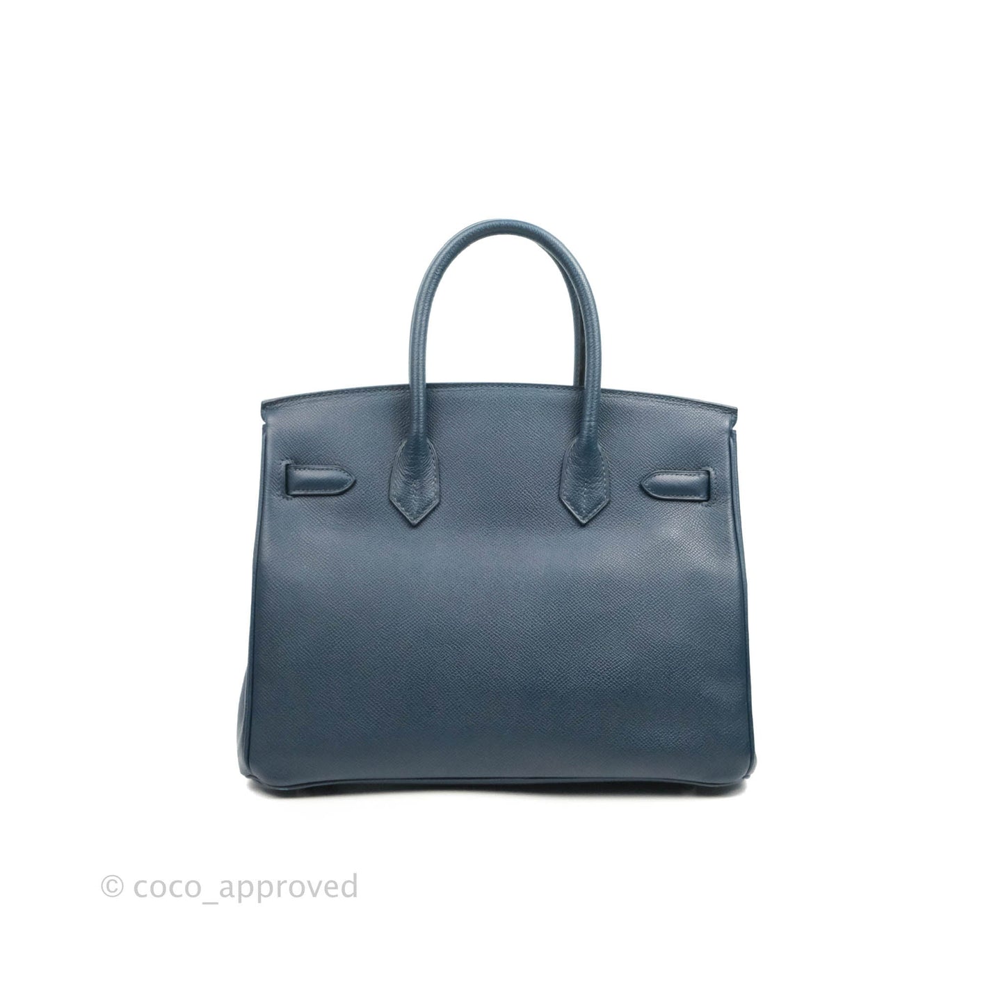 Hermès Birkin 30 Navy Epsom Silver Hardware