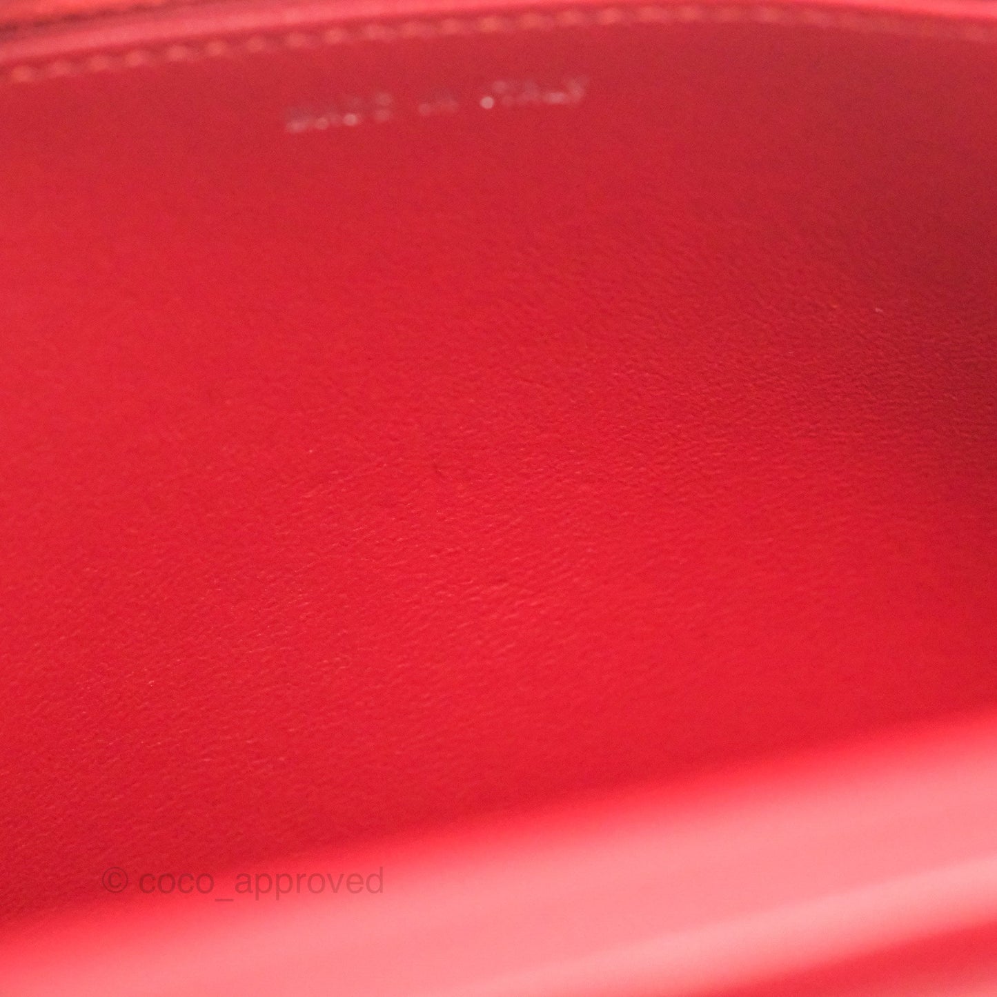 Chanel Camellia Embossed Wallet On Chain WOC Red Lambskin Silver Hardware