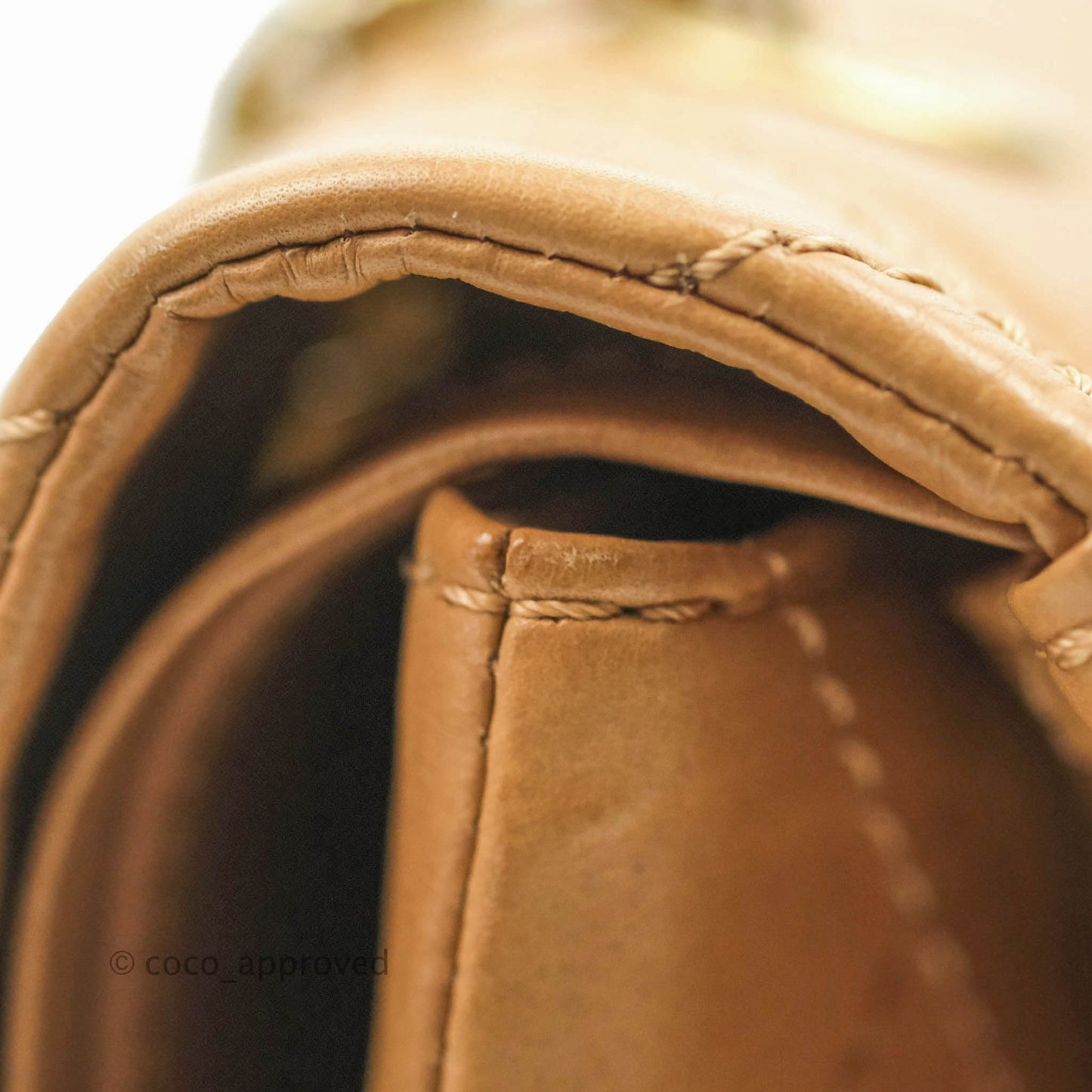 Chanel Quilted Reissue 227 Flap Beige Calfskin Aged Gold Hardware