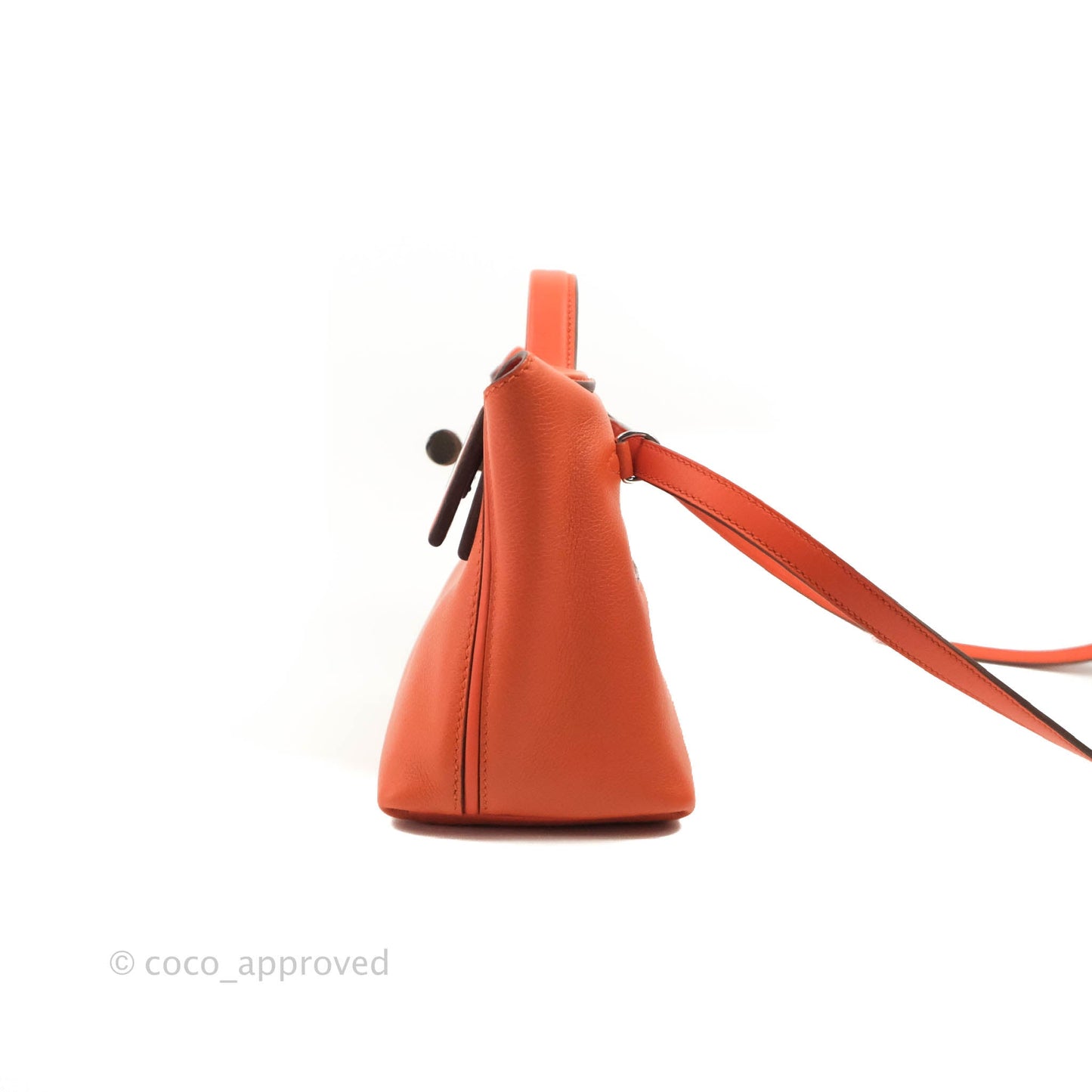 Hermès 24/24 21 Mini Terre Battue Palladium Hardware