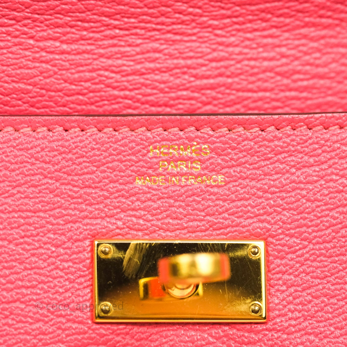 Hermès Kelly Wallet Rose Lipstick Chevre Gold Hardware