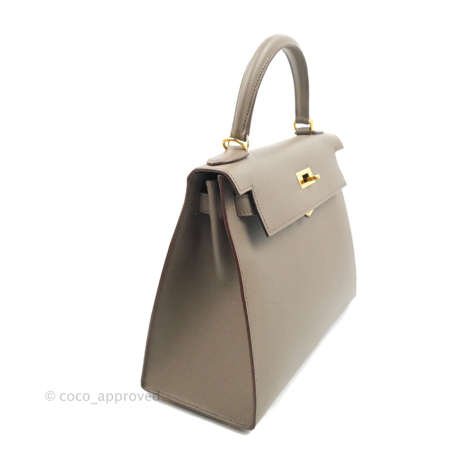 Hermès Kelly 28 8F Etain Gold Hardware
