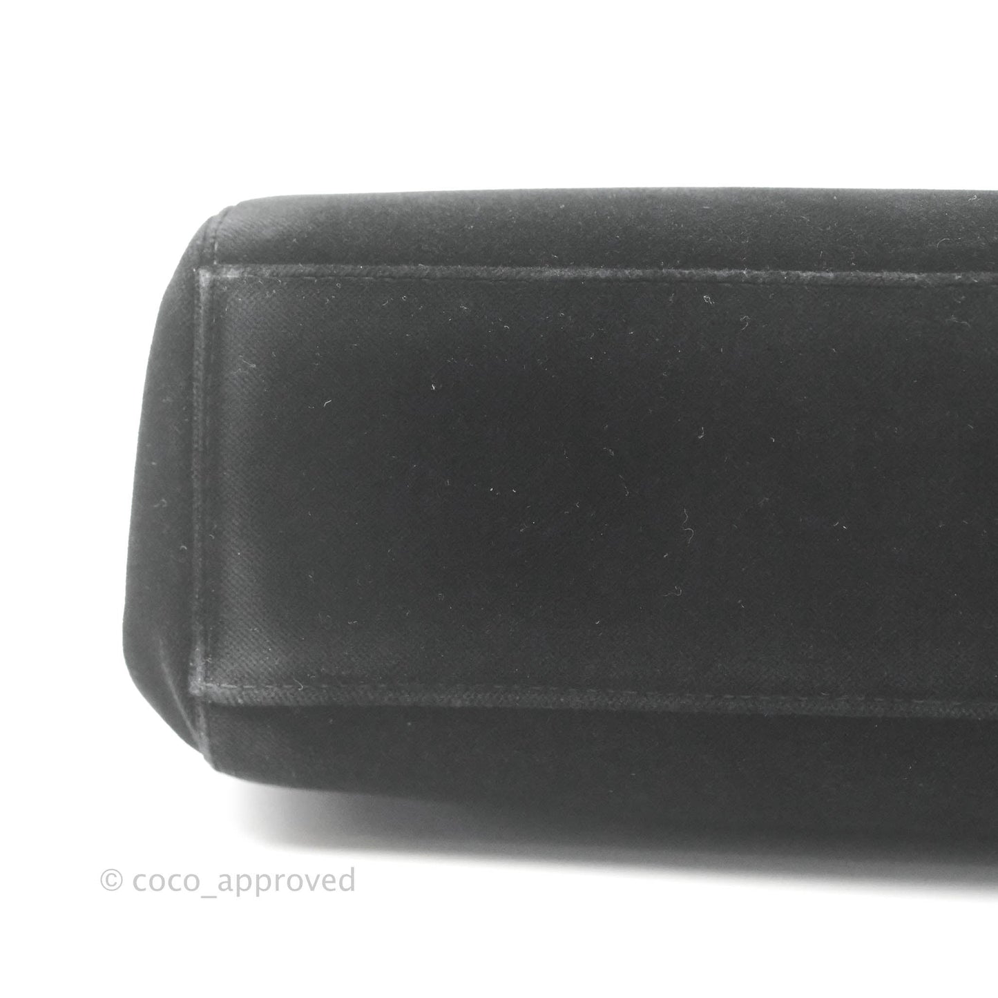 Chanel Vintage CC Handbag So Black Velvet