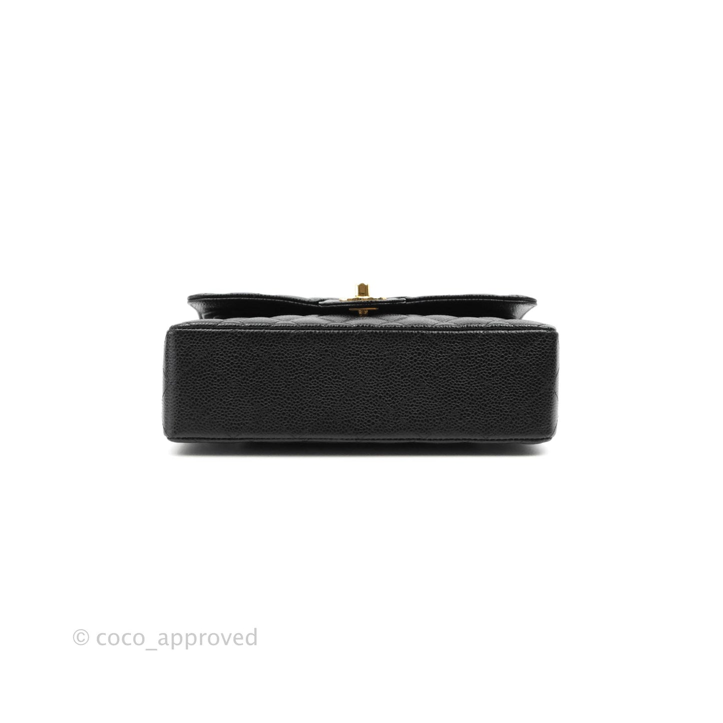 Chanel Classic Small S/M Flap Black Caviar Gold Hardware