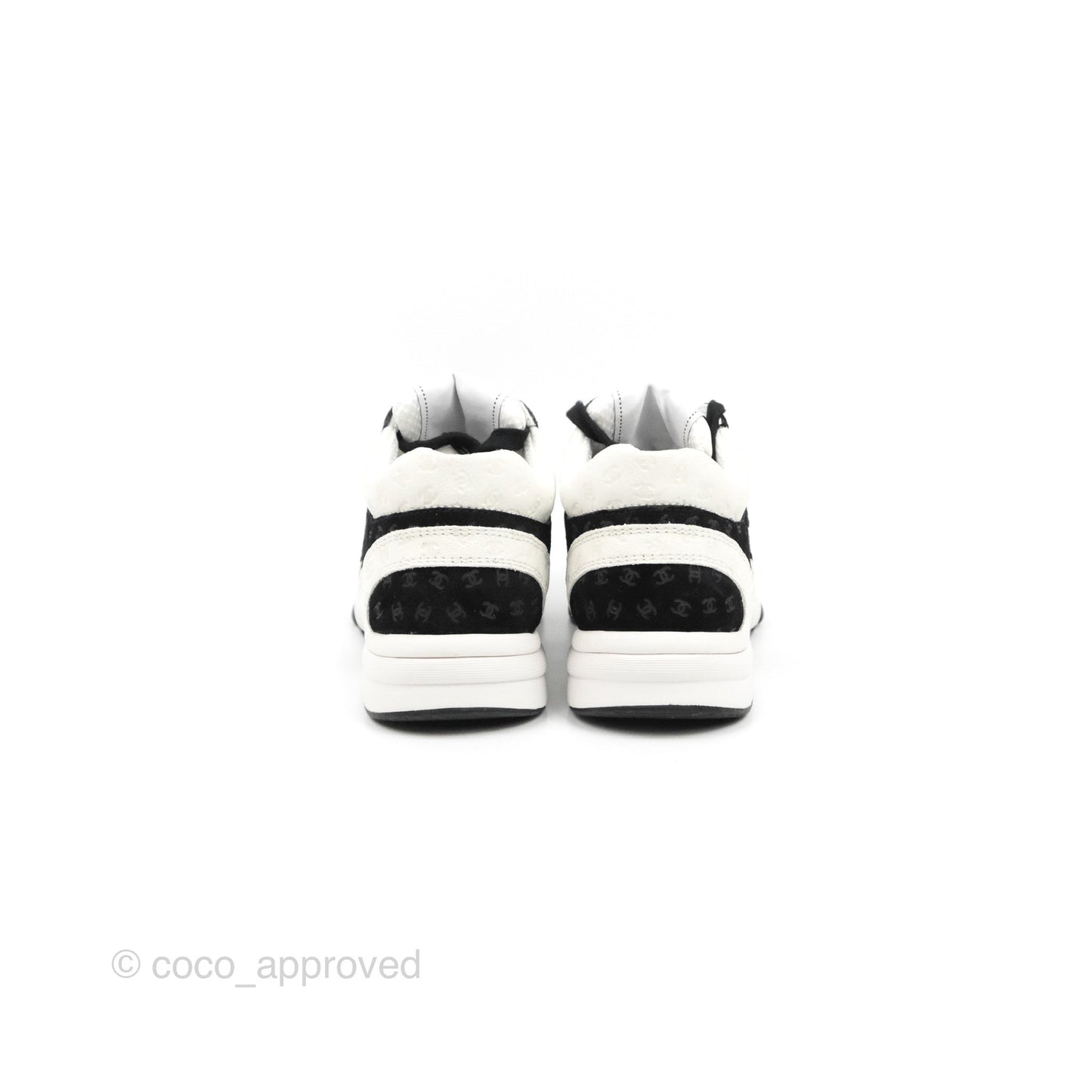 Chanel CC Sneakers Black/White Size 35