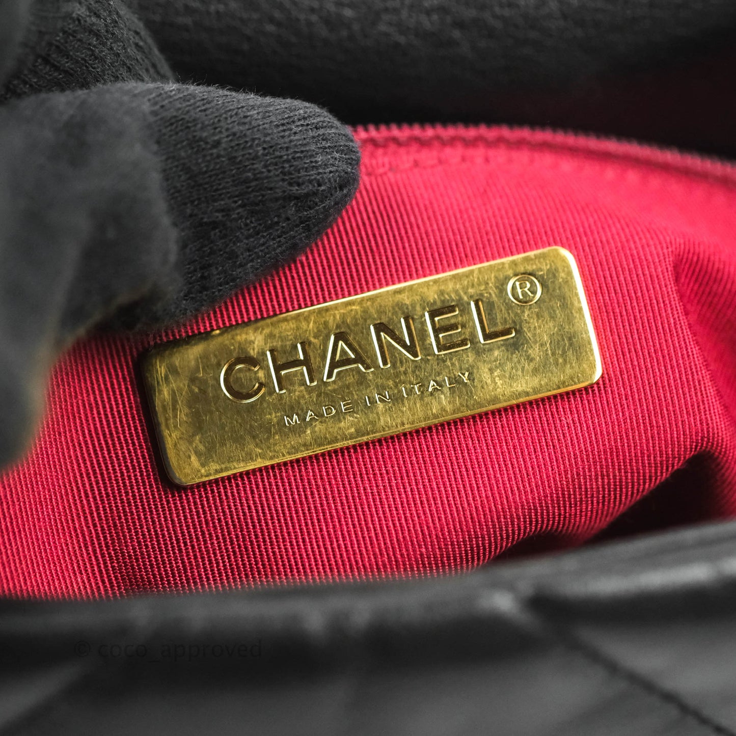 Chanel 19 Small Black Goatskin Mixed Hardware