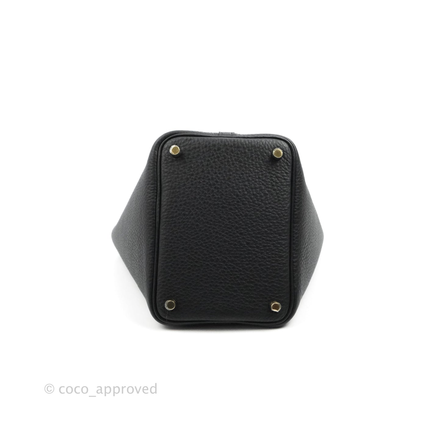Hermès Picotin Lock 18 Black Clemence Gold Hardware