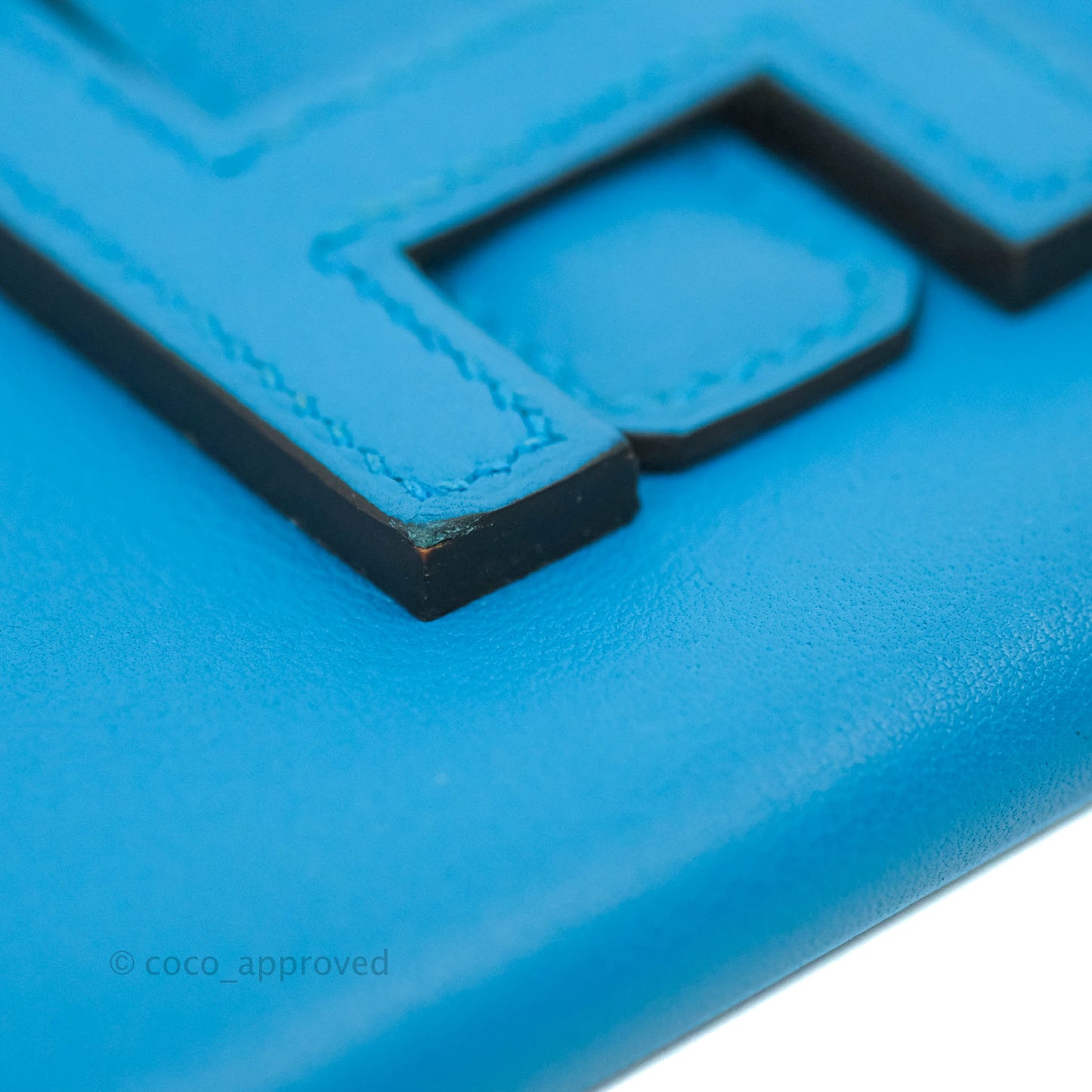 Hermès Jige Duo Wallet Bleu Zanzibar Swift