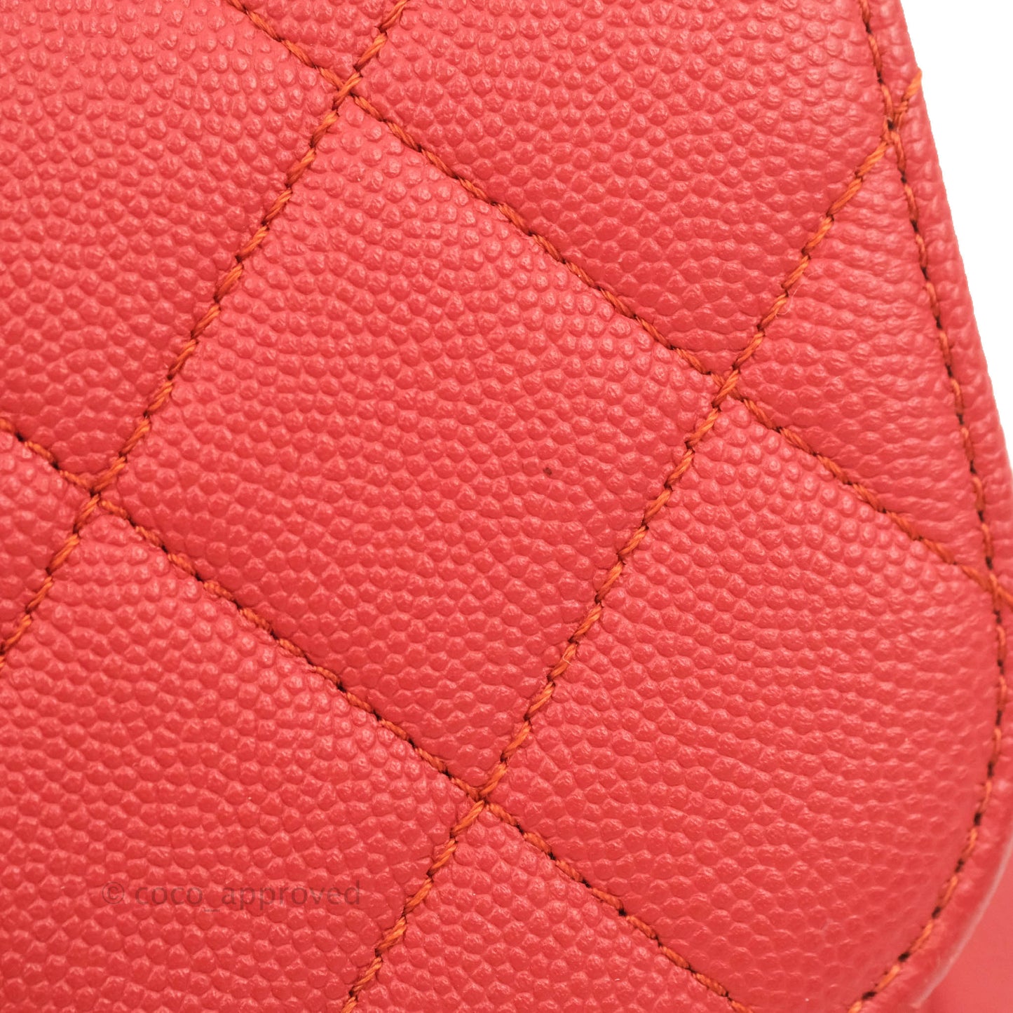 Chanel Quilted Small Business Affinity Flap Red Caviar Gold Hardware