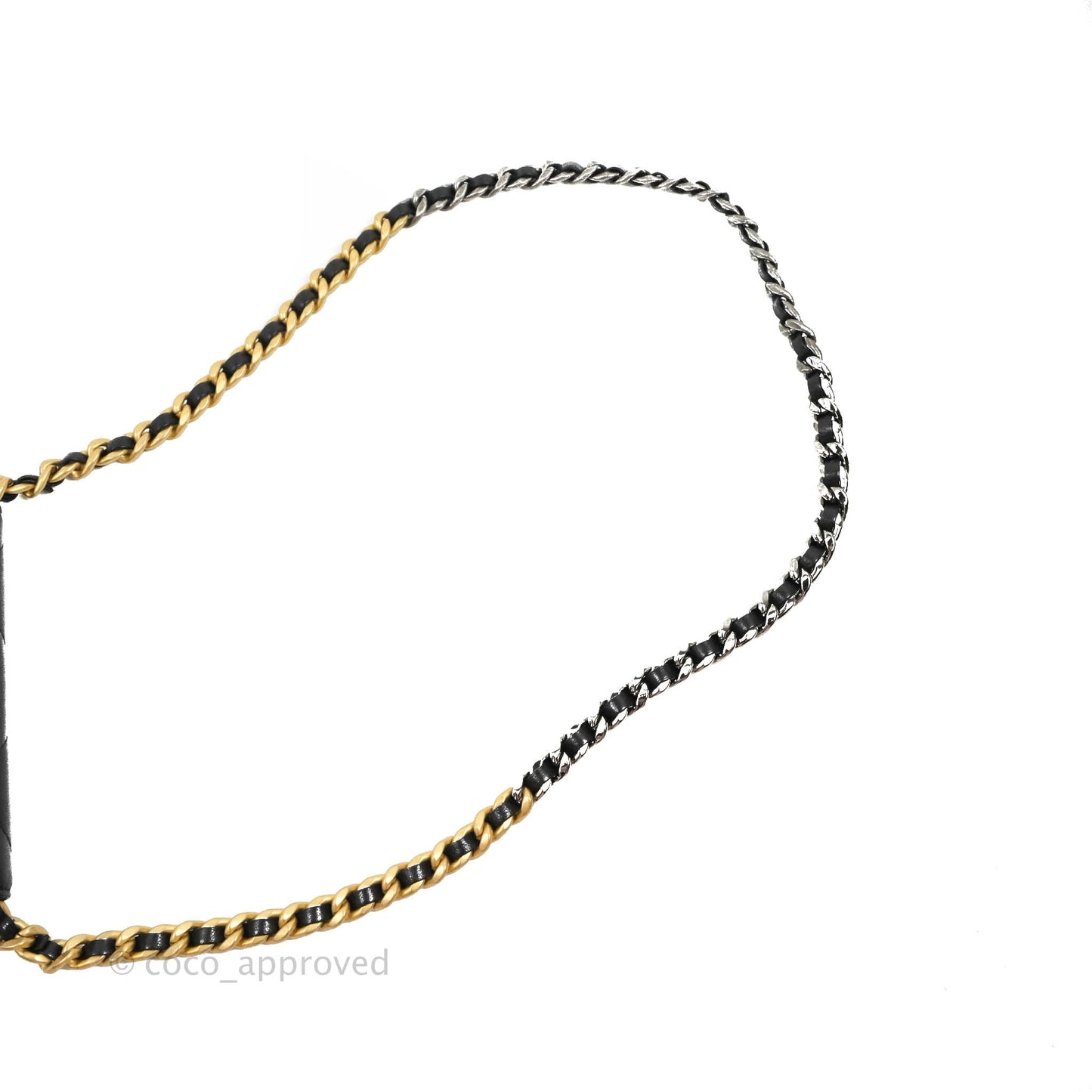 Chanel 19 Mini Clutch with Chain Black Lambskin Mixed Hardware
