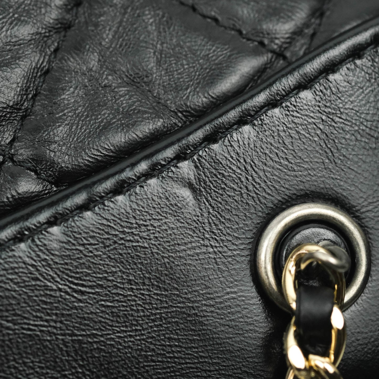 Chanel Small Gabrielle Backpack Black Aged Calfskin