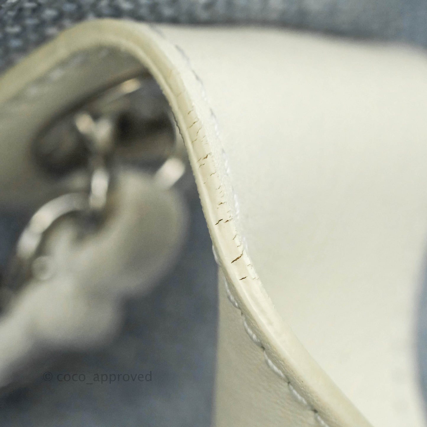 Chanel Large Deauville Light Blue Canvas Silver Hardware