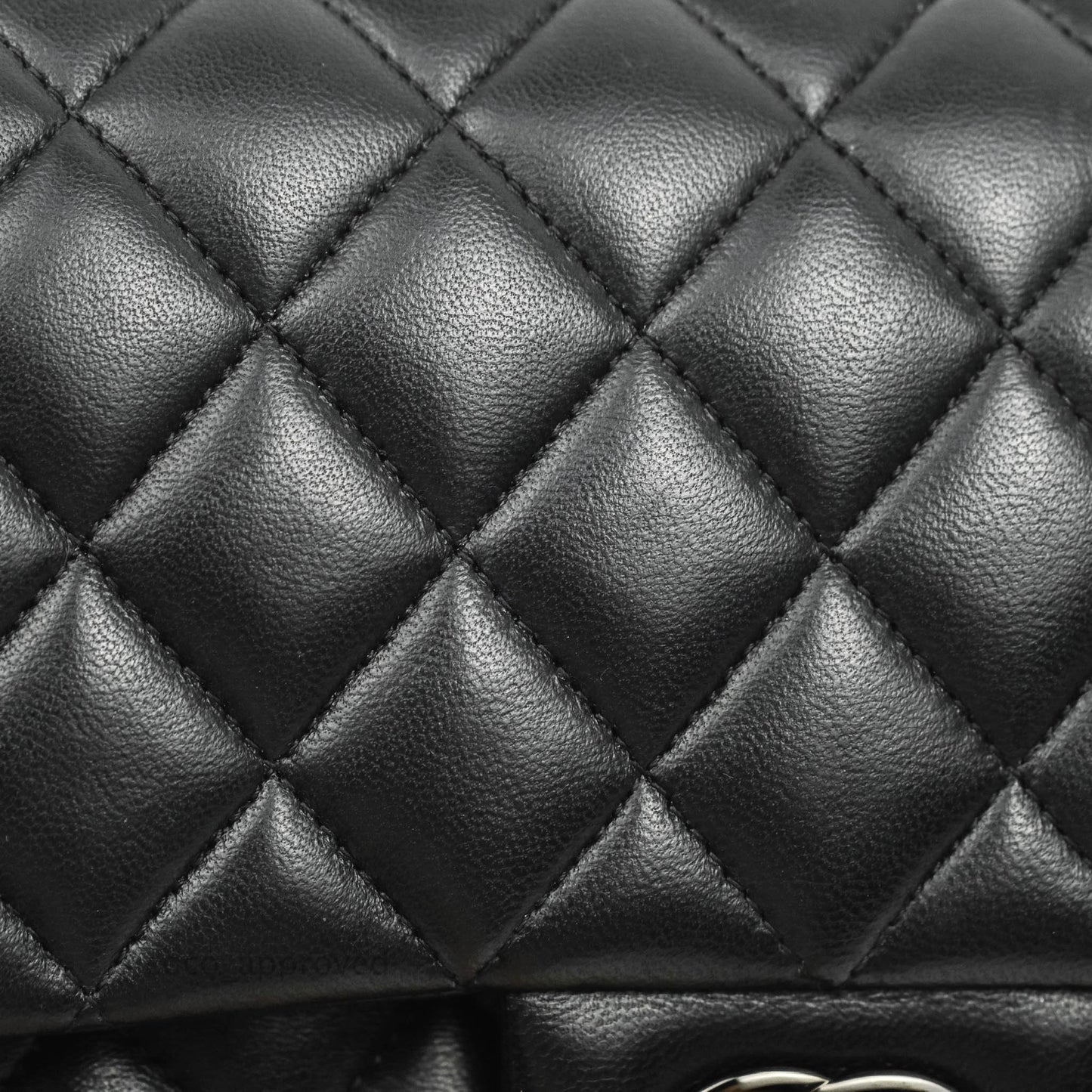 Chanel Classic Quilted M/L Medium Double Flap So Black Lambskin