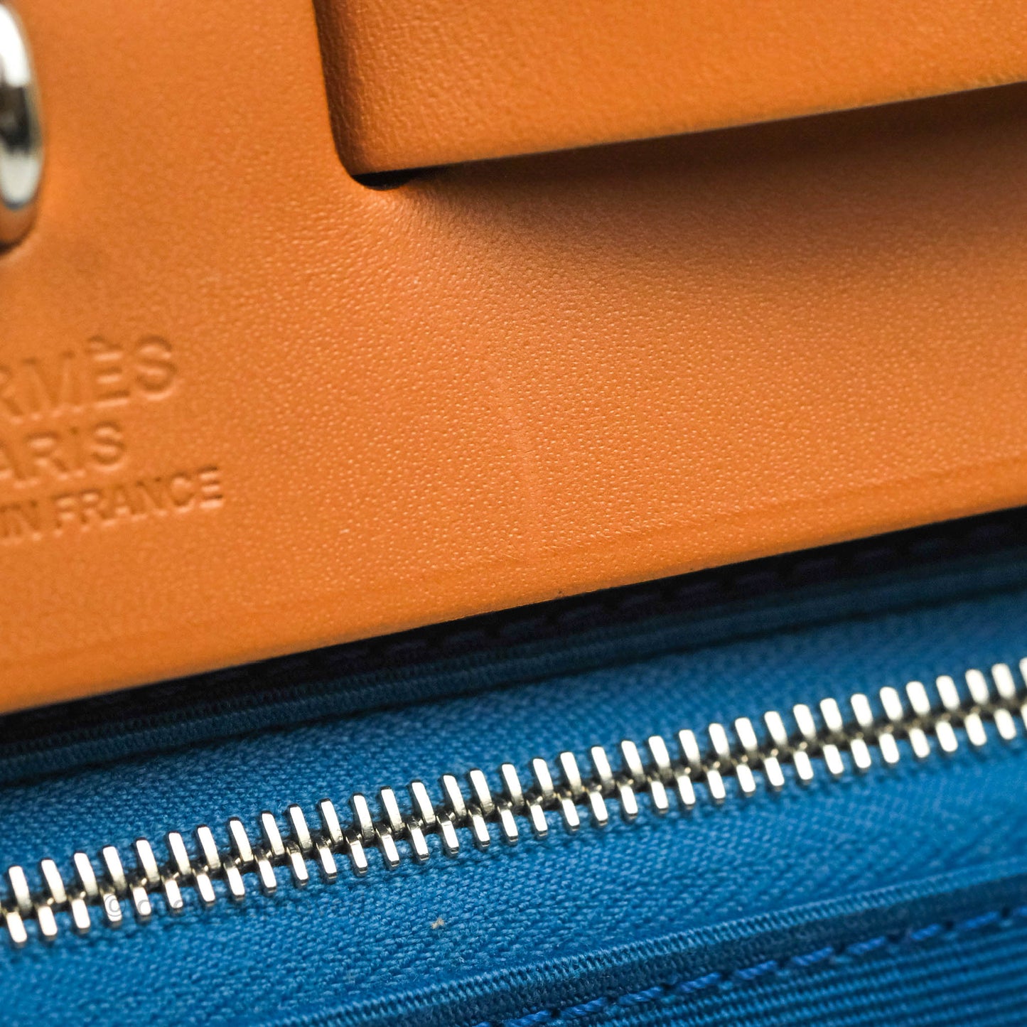 Hermès Herbag Zip 31 Outremer Nature Leather Palladium Hardware