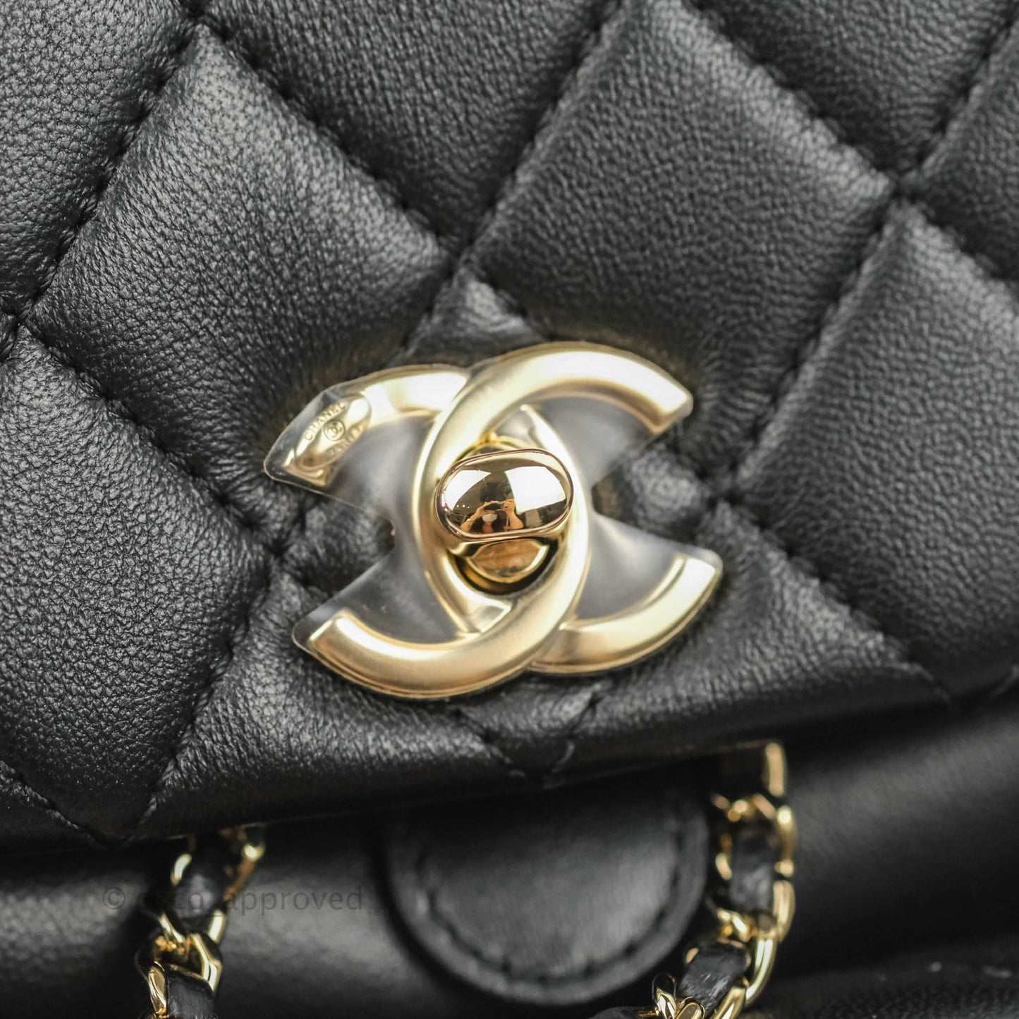 Chanel Quilted Small Duma Drawstring Backpack Black Lambskin 22A