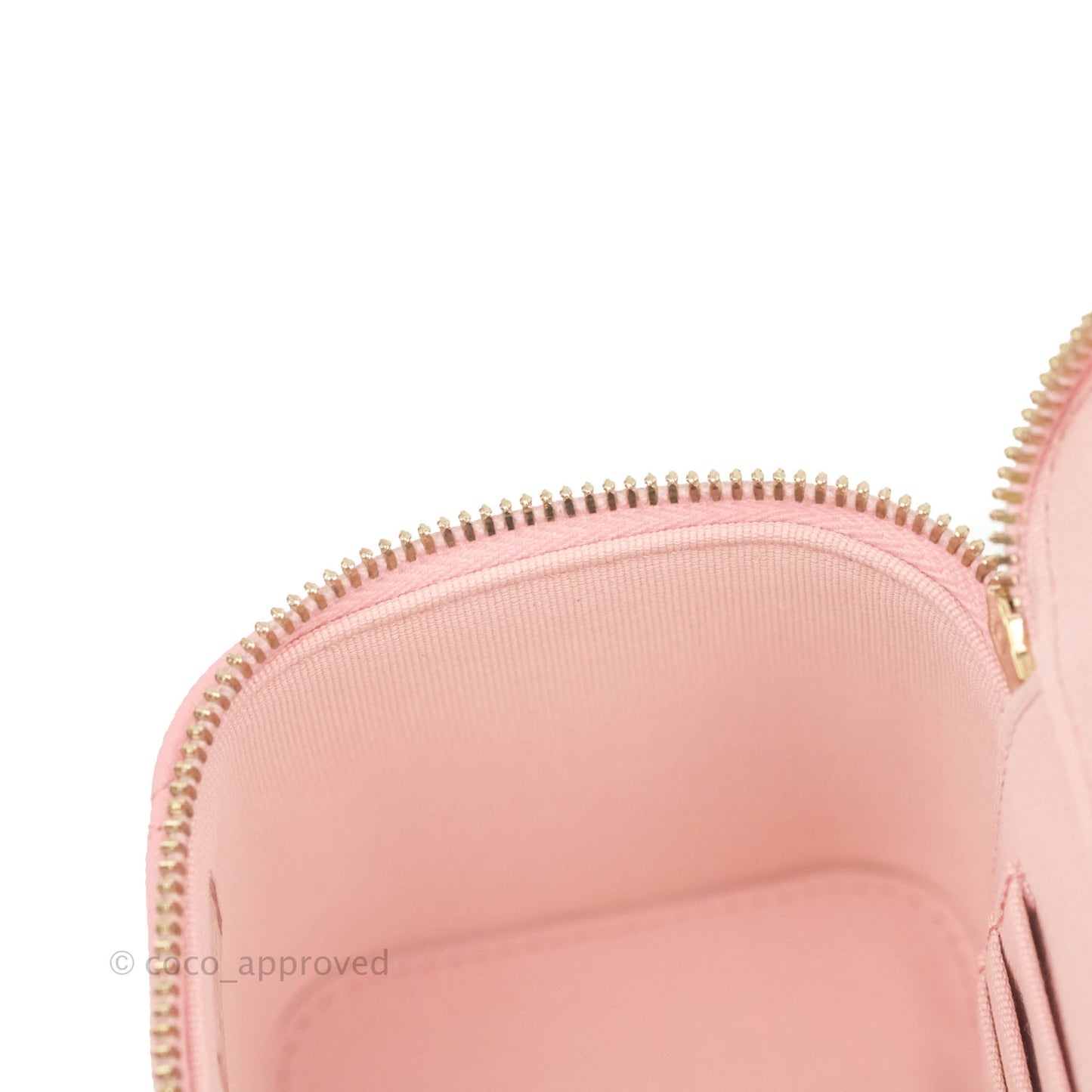 Chanel Classic Vanity with Chain Pink Caviar Gold Hardware