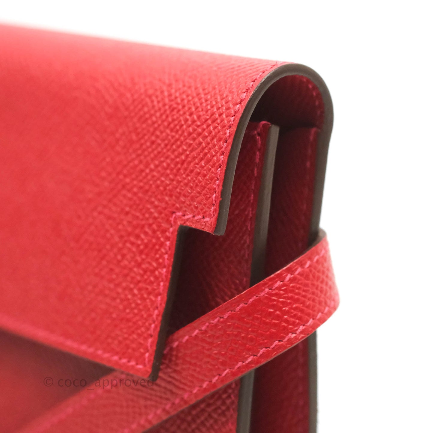 Hermès Kelly Wallet Red Epsom Gold Hardware