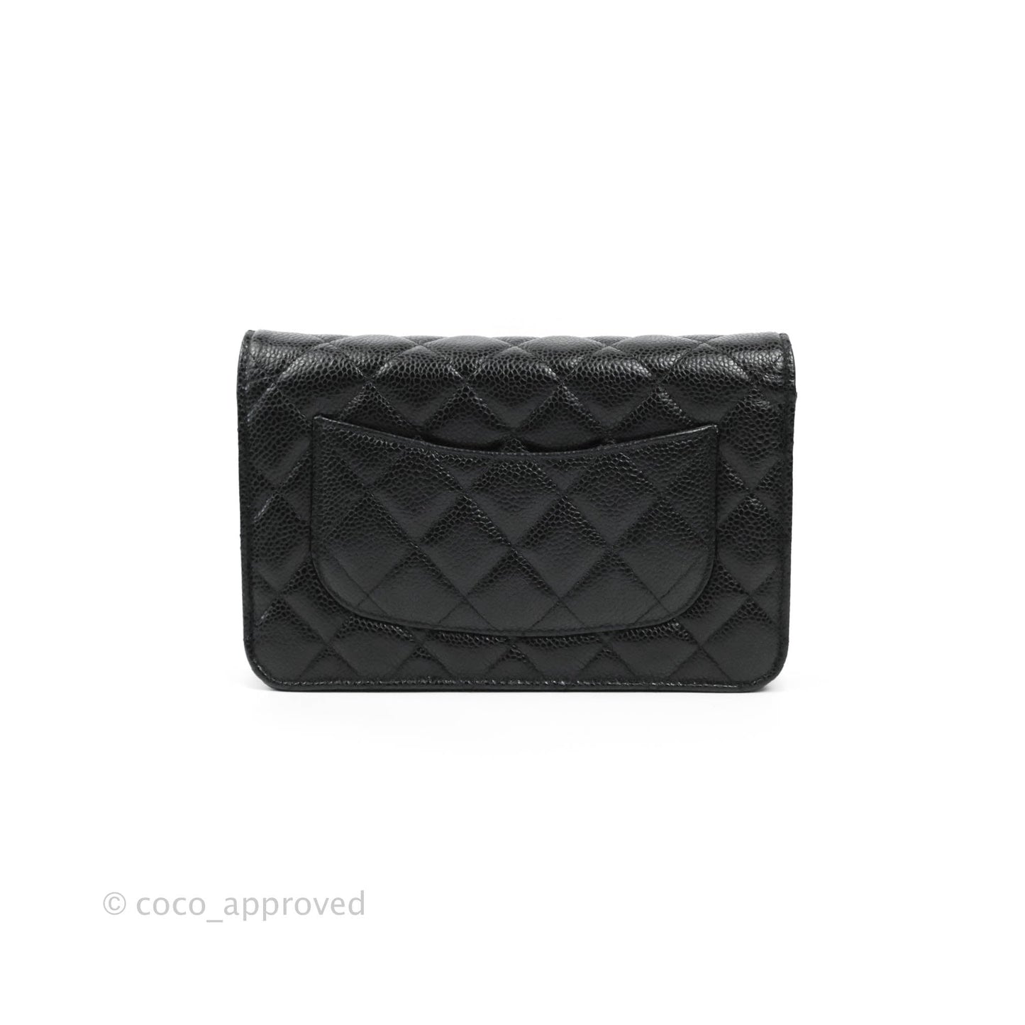 Chanel Quilted Classic WOC Black Caviar Silver Hardware