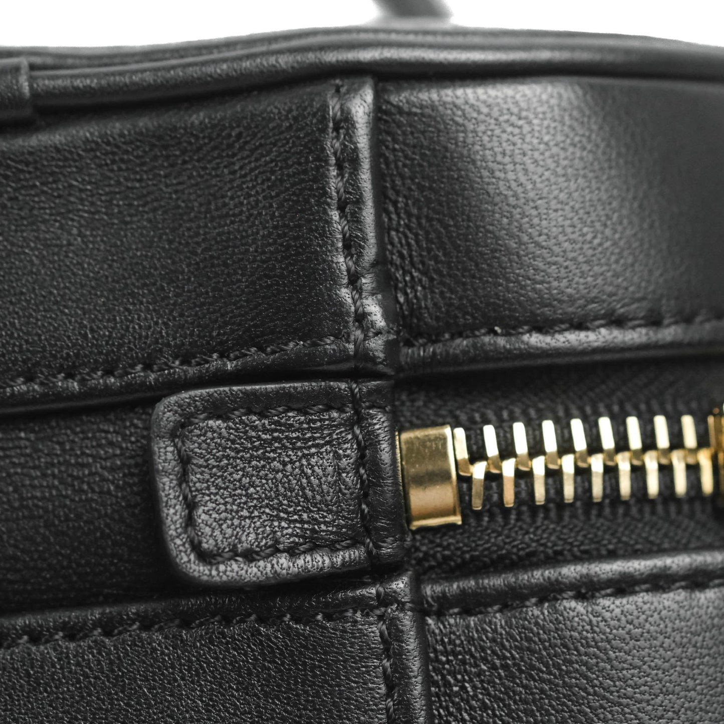 Chanel CC Mania Vanity Case Black Lambskin Gold Hardware