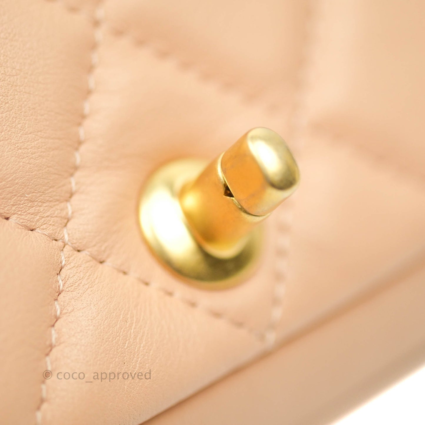 Chanel Clutch with Chain Beige Calfskin Aged Gold Hardware 21B