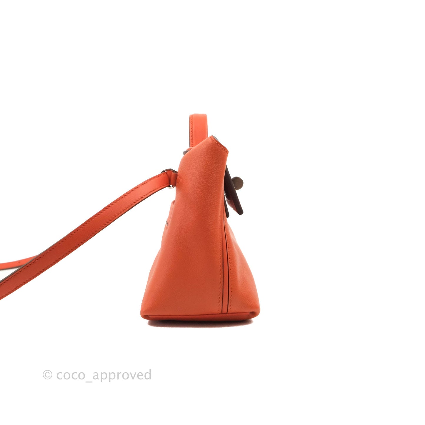 Hermès 24/24 21 Mini Terre Battue Palladium Hardware