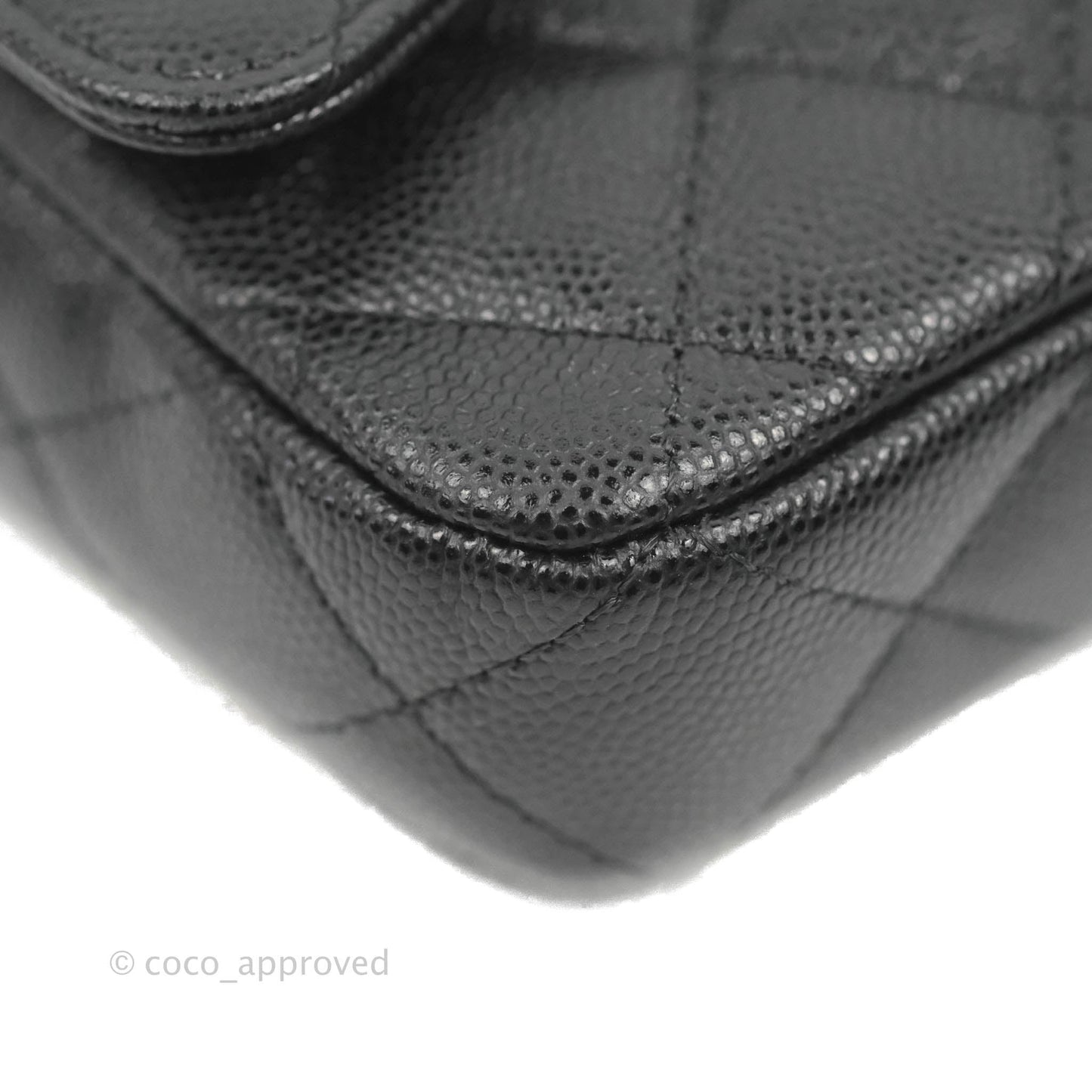 Chanel Classic Flap Phone Holder With Chain Black Caviar Gold Hardware 22A