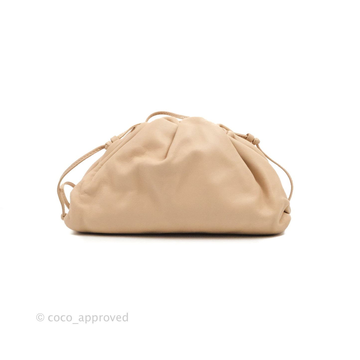 Bottega Veneta Butter Calfskin The Mini Pouch Bordeaux Nude