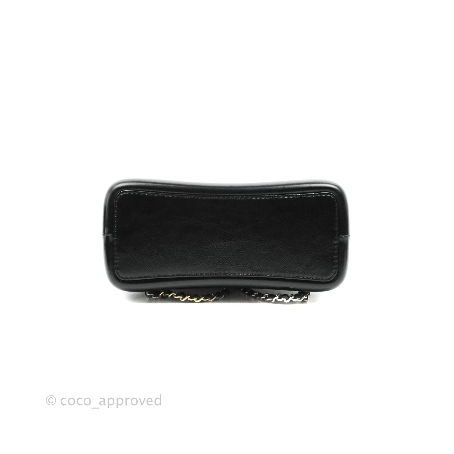 Chanel Small Gabrielle Backpack White Black Aged Calfskin