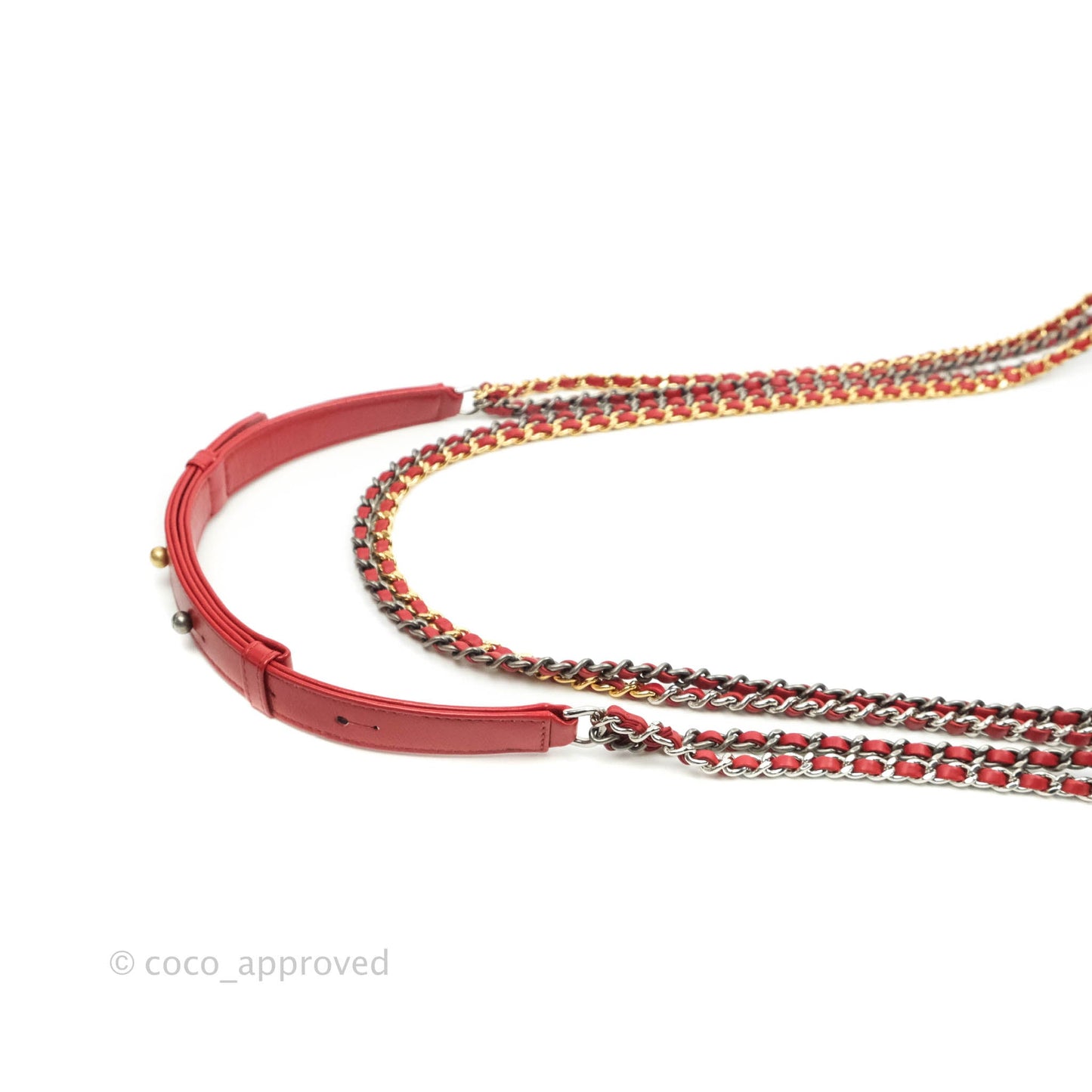 Chanel Chevron Medium Gabrielle Hobo Red Aged Calfskin Mixed Hardware