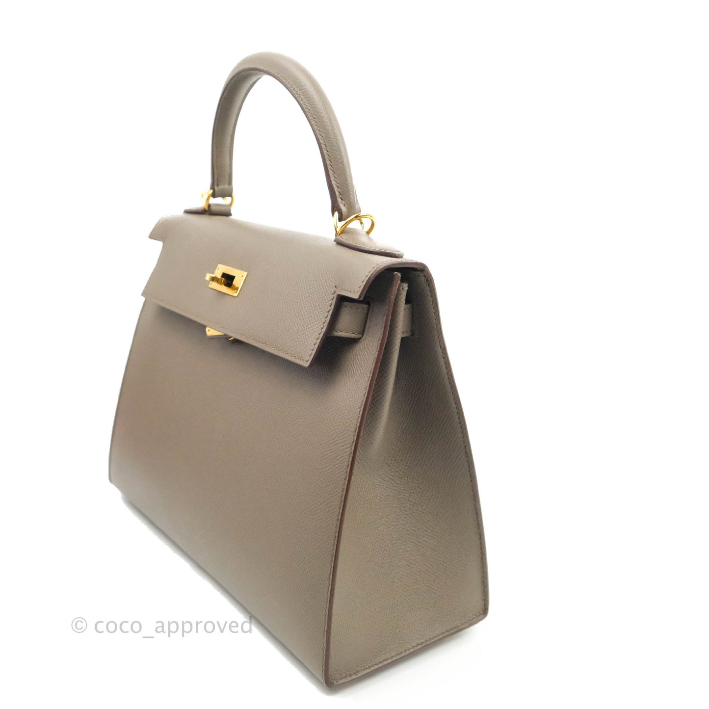 Hermès Kelly 28 8F Etain Gold Hardware