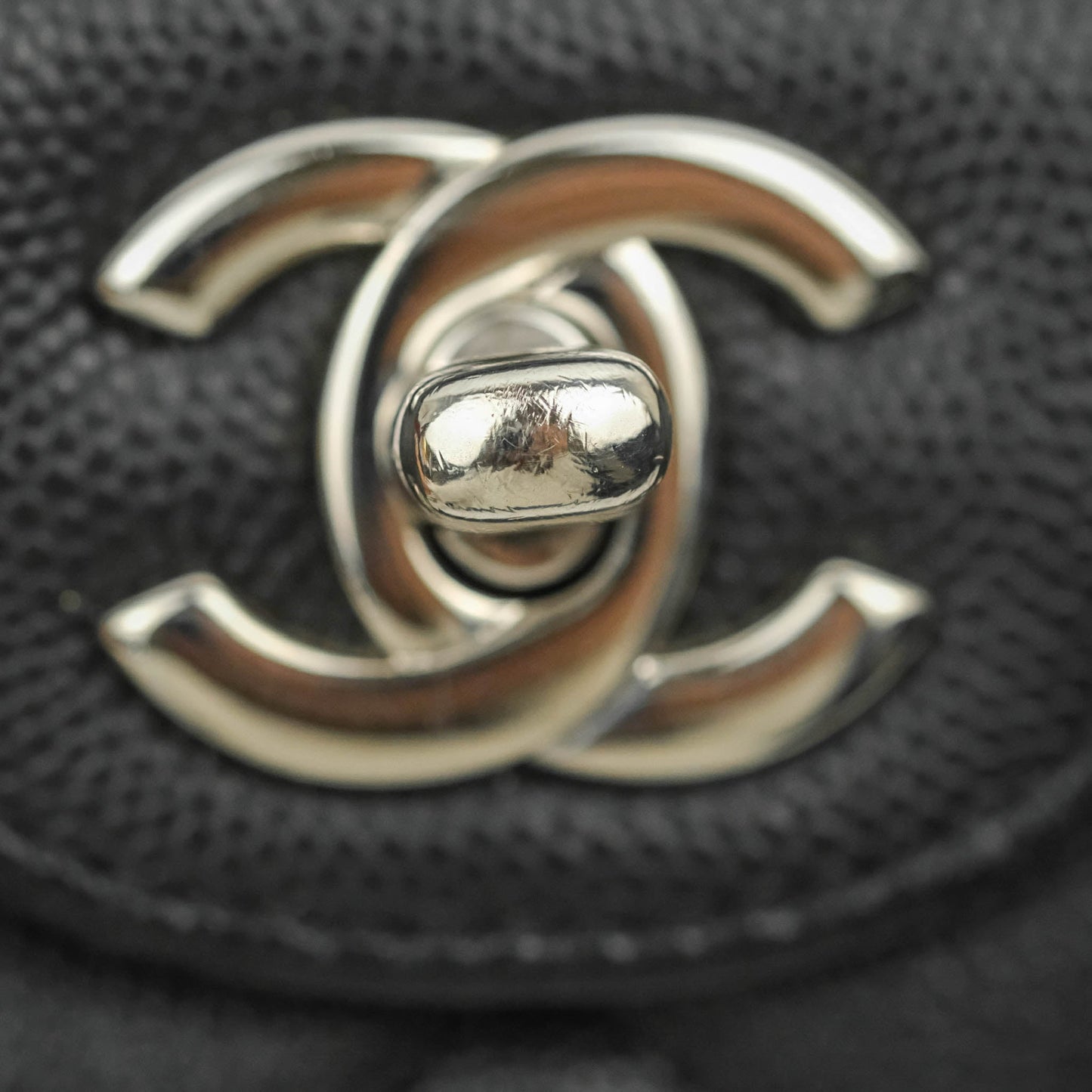 Chanel Classic Mini Rectangular Flap Black Caviar Silver Hardware